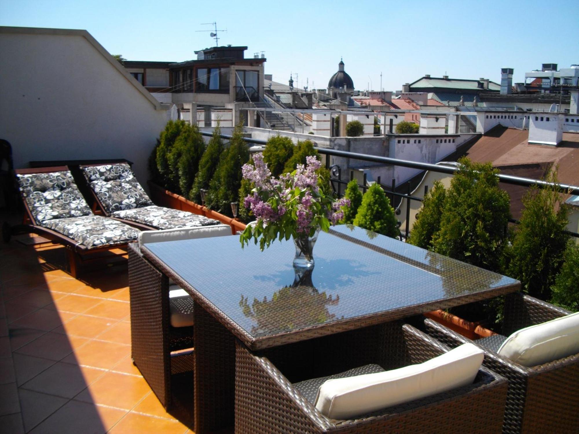 Apartament W Centrum - Duplex Penthouse In The Centre With Terrace And Air Conditioning Красков Екстериор снимка