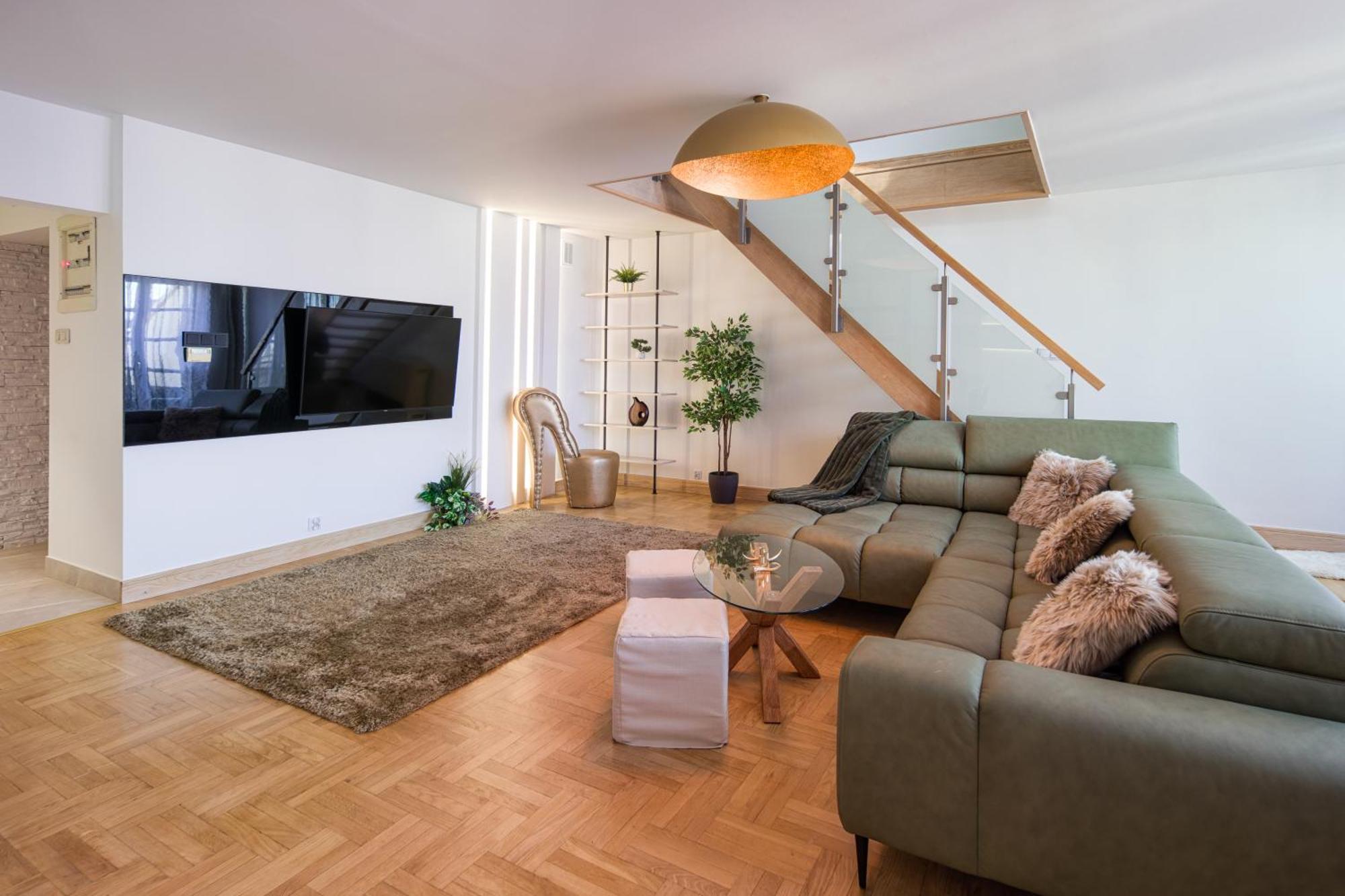 Apartament W Centrum - Duplex Penthouse In The Centre With Terrace And Air Conditioning Красков Екстериор снимка